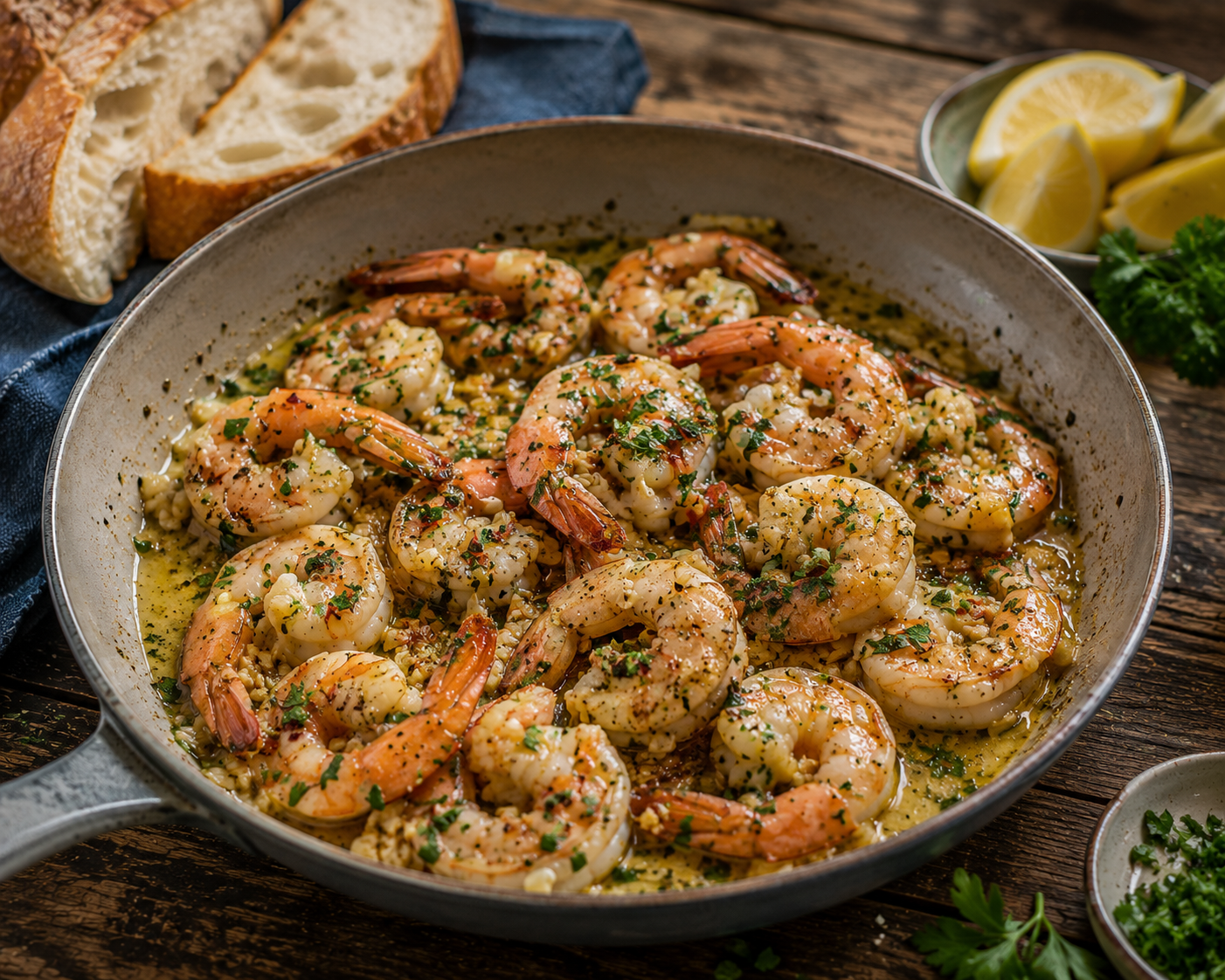 GARLIC BUTTER PRAWNS