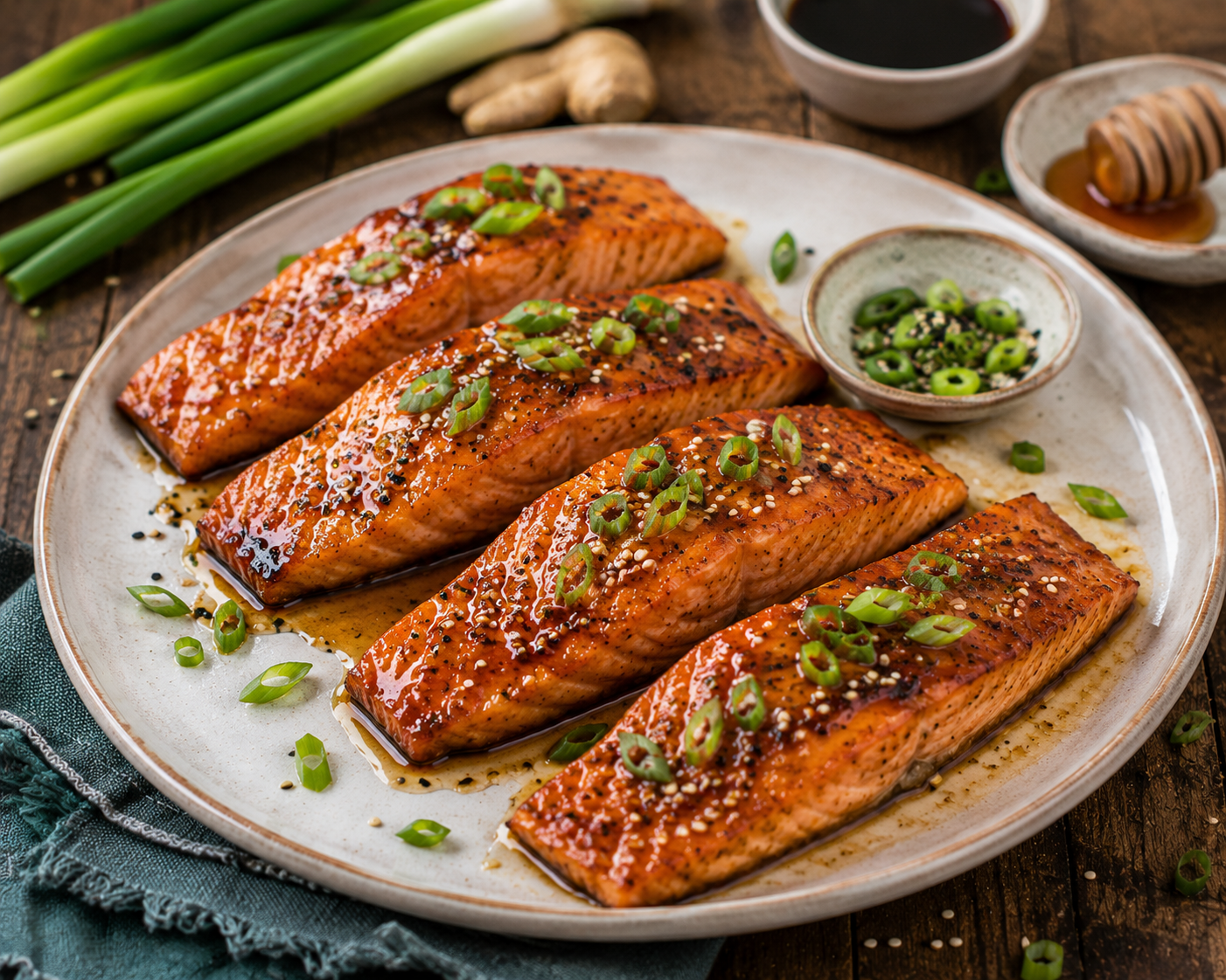 HONEY SOY GLAZED SALMON