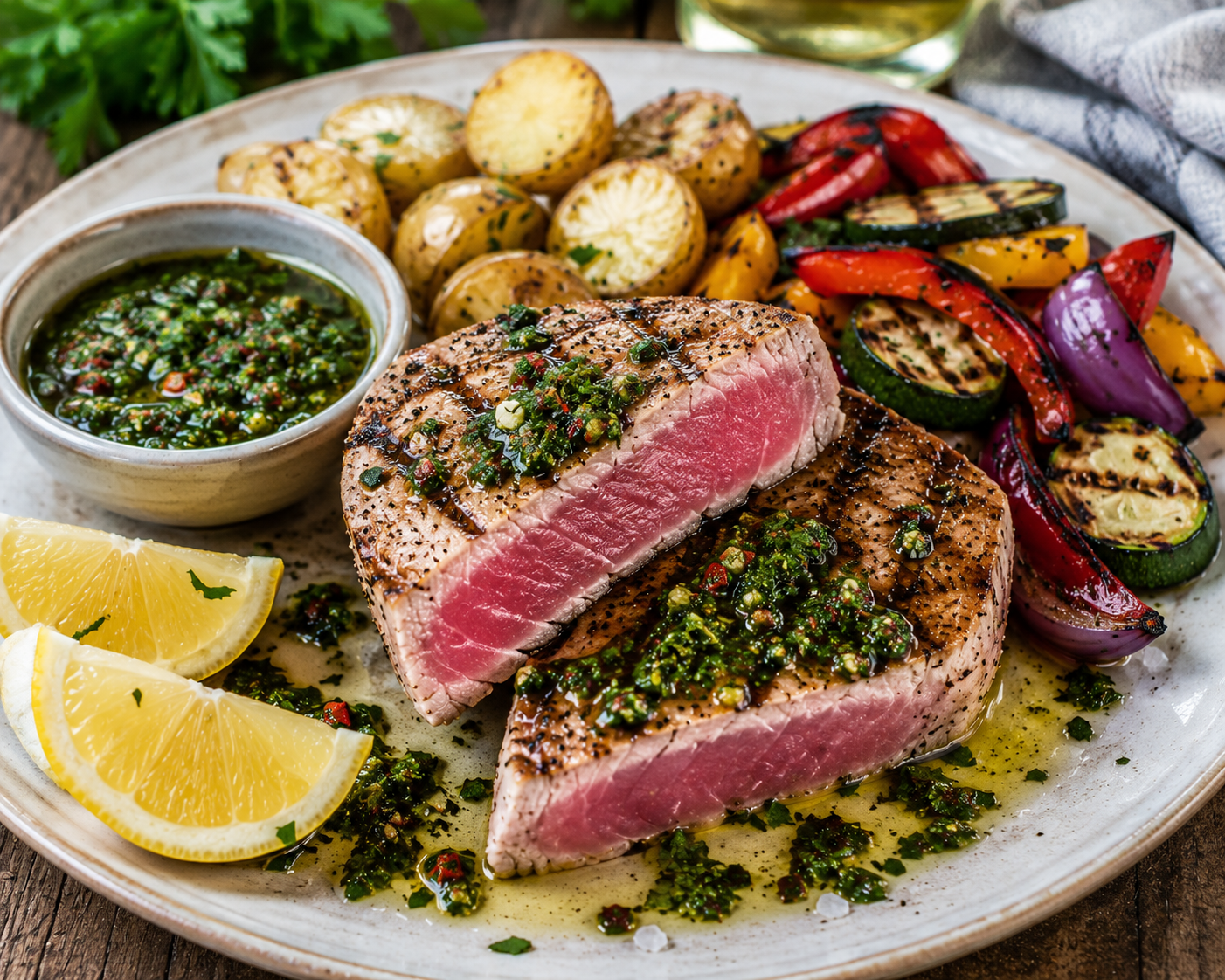 GRILLED YELLOWFIN TUNA